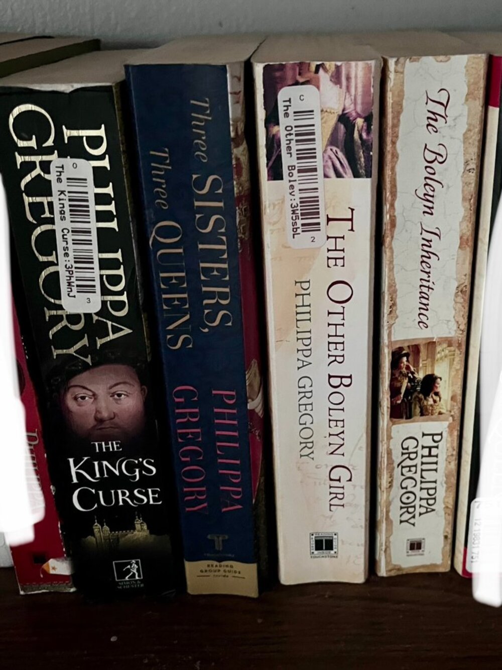 Set of books by Philippa Gregory